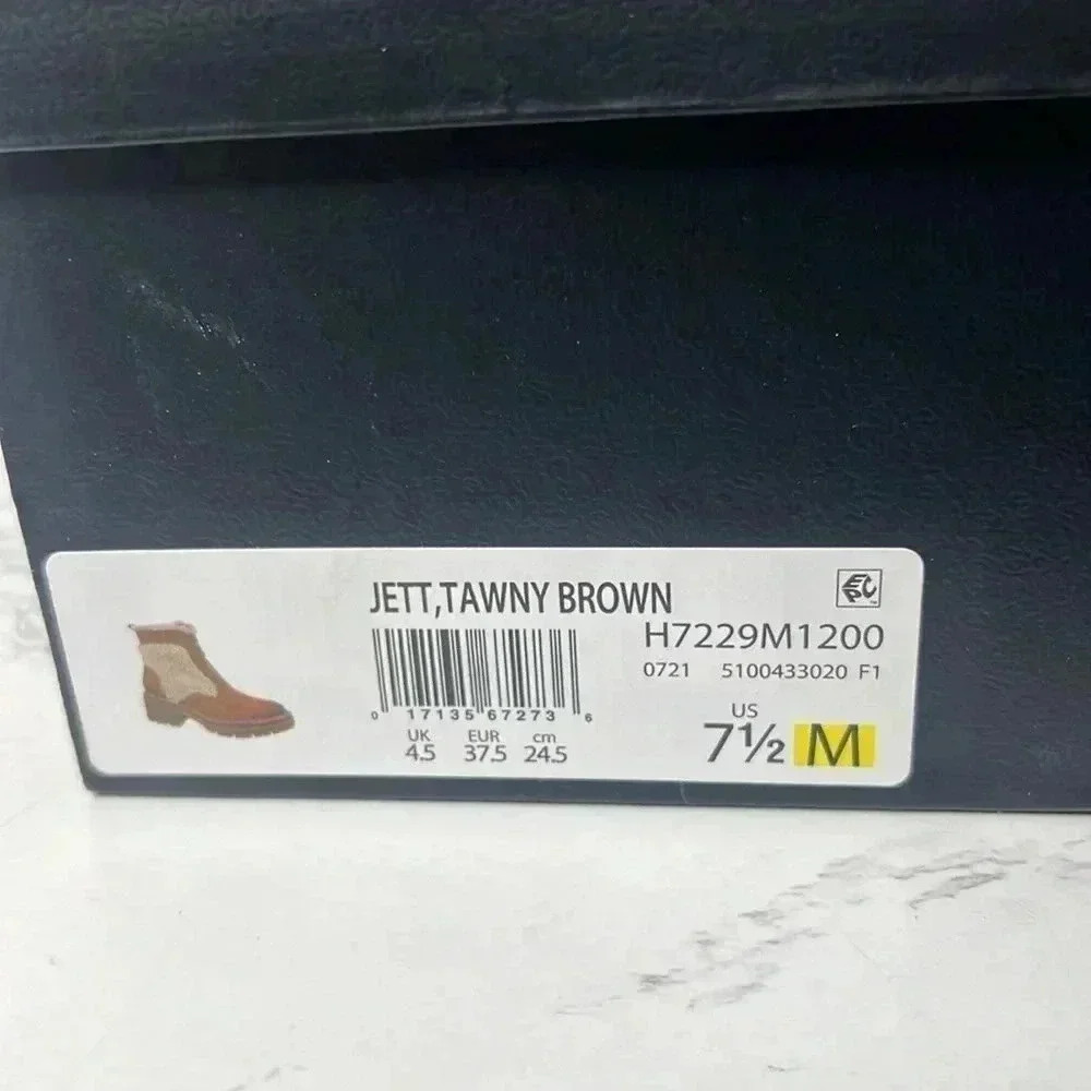 Women's Tan Shearling Ankle Boots - Picture 8 of 11